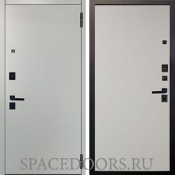Входная металлическая дверь Аргус Black Агат Вельвет белый Элегант софт милк