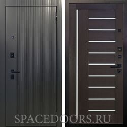 Входная металлическая дверь Аргус Black Фрейда Черный кварц  Диана вельвет