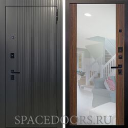 Входная металлическая дверь Аргус Black Фрейда Черный кварц  Вояж статус коньяк