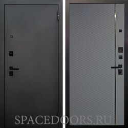 Входная металлическая дверь Аргус Black Черный муар Лия силк маус