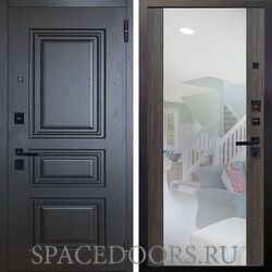 Входная металлическая дверь Аргус Black Скиф Горький шоколад Вояж дуб филадельфия графит
