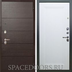 Входная металлическая дверь Аргус Люкс 3к Агат Венге горизонт Анастасия-1 вайт