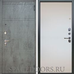 Входная металлическая дверь Аргус Люкс 3К Агат дуо темный бетон Под покраску