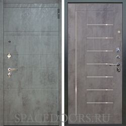Входная металлическая дверь Аргус Люкс 3К Агат дуо темный бетон Фриза темный бетон