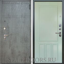 Входная металлическая дверь Аргус Люкс 3К Агат дуо темный бетон Сервантос RAL 6019