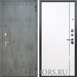 Входная металлическая дверь Аргус Люкс 3К Агат дуо темный бетон Гауда роял вуд белый