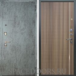 Входная металлическая дверь Аргус Люкс 3К Агат темный бетон Гауда керамика