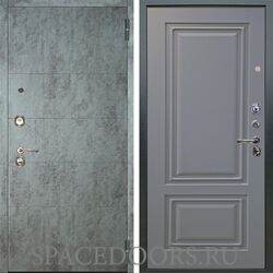 Входная металлическая дверь Аргус Люкс 3К Агат темный бетон элион силк маус