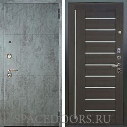 Входная металлическая дверь Аргус Люкс 3К Агат темный бетон Диана лунная ночь