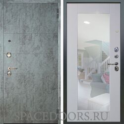 Входная металлическая дверь Аргус Люкс 3К Агат темный бетон Милли роял вуд белый