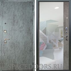 Входная металлическая дверь Аргус Люкс 3К Агат темный бетон Магнум светлый бетон