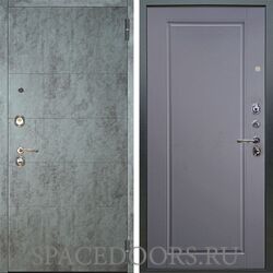 Входная металлическая дверь Аргус Люкс 3К Агат темный бетон Тревор силк маус
