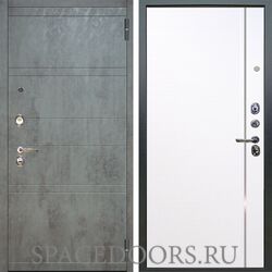 Входная металлическая дверь Аргус Люкс 3к Агат темный бетон Гауда роял вуд белый