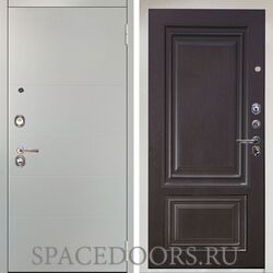 Входная металлическая дверь Аргус Люкс 3к Агат Вельвет белый горизонт Элион Горький шоколад