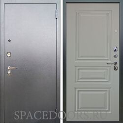 Входная металлическая дверь Аргус Люкс 3К Антик серебро Скиф белый софт