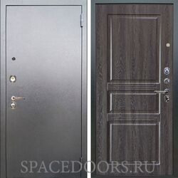 Входная металлическая дверь Аргус Люкс 3К Антик серебро Сабина дуб филадельфия графит