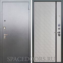 Входная металлическая дверь Аргус Люкс 3К Антик серебро Тори софт милк