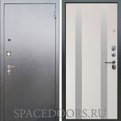 Входная металлическая дверь Аргус Люкс 3К Антик серебро Дуэт вставки изабель