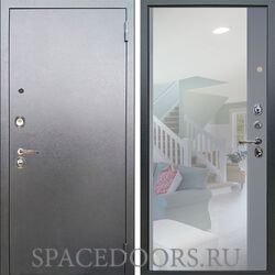 Входная металлическая дверь Аргус Люкс 3К Антик серебро Магнум силк маус