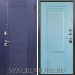 Входная металлическая дверь Аргус Люкс 3К Дижон роял вуд синий Эталон RAL 6027