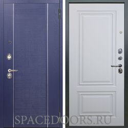 Входная металлическая дверь Аргус Люкс 3К Дижон роял вуд синий Элион софт милк