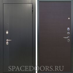 Входная металлическая дверь Аргус Люкс 3к Фрейда Черный кварц Элегант венге горизонт
