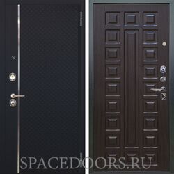 Входная металлическая дверь Аргус Люкс 3К Лия черный софт Сенатор венге