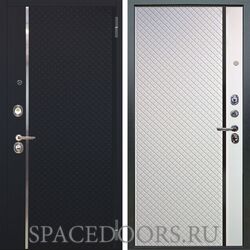 Входная металлическая дверь Аргус Люкс 3К Лия черный софт Рина софт милк
