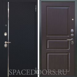 Входная металлическая дверь Аргус Люкс 3К Лия черный софт Сабина венге