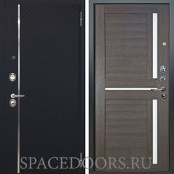 Входная металлическая дверь Аргус Люкс 3К Лия черный софт Мирра лунная ночь