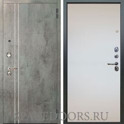 Входная металлическая дверь Аргус Люкс 3К Лофт темный бетон Под покраску