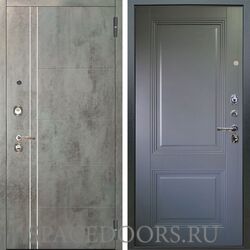 Входная металлическая дверь Аргус Люкс 3К Лофт темный бетон Соло антрацит