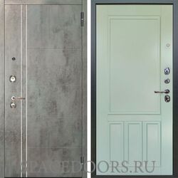 Входная металлическая дверь Аргус Люкс 3К Лофт темный бетон Сервантос RAL 6019