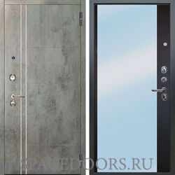 Входная металлическая дверь Аргус Люкс 3К Лофт темный бетон Магнум венге горизонт