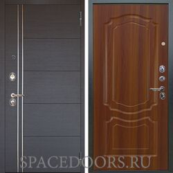 Входная металлическая дверь Аргус Люкс 3К Лофт венге Мишель дуб рустикальный