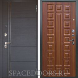 Входная металлическая дверь Аргус Люкс 3К Лофт венге Сенатор дуб рустикальный