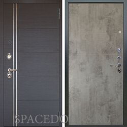 Входная металлическая дверь Аргус Люкс 3К Лофт венге Агат Светлый бетон