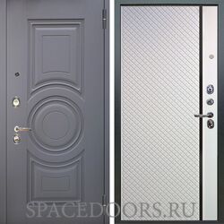 Входная металлическая дверь Аргус Люкс 3К Могадиш силк флай Рина софт милк