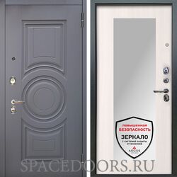 Входная металлическая дверь Аргус Люкс 3к Могадиш силк флай Милли ларче светлый