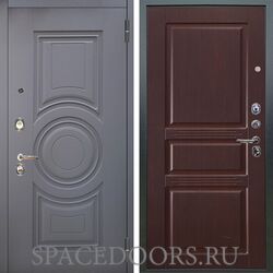 Входная металлическая дверь Аргус Люкс 3к Могадиш силк флай Сабина махагон