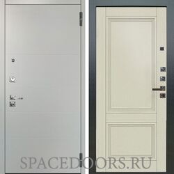 Входная металлическая дверь Аргус Люкс 3к Про Агат Вельвет белый горизонт Анастасия-2 Ваниль винил