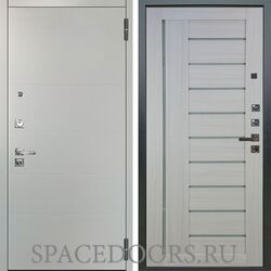 Входная металлическая дверь Аргус Люкс 3к Про Агат Вельвет белый горизонт Диана белая лиственница