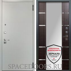 Входная металлическая дверь Аргус Люкс 3к Про Агат Вельвет белый горизонт Самсон венге