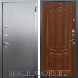 Входная металлическая дверь Аргус Люкс 3к Про Антик серебро Мишель дуб рустикальный