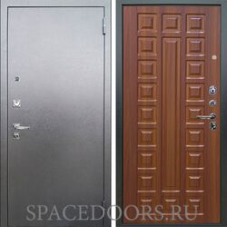 Входная металлическая дверь Аргус Люкс 3к Про Антик серебро Сенатор дуб рустикальный