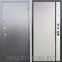 Входная металлическая дверь Аргус Люкс 3к Про Антик серебро Рина софт милк