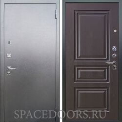 Входная металлическая дверь Аргус Люкс 3к Про Антик серебро Скиф горький шоколад