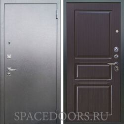 Входная металлическая дверь Аргус Люкс 3к Про Антик серебро Сабина венге