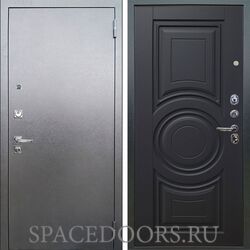 Входная металлическая дверь Аргус Люкс 3к Про Антик серебро Могадишь черный софт