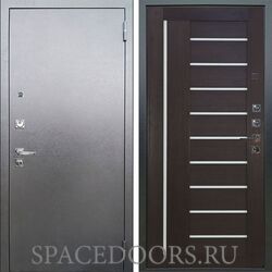 Входная металлическая дверь Аргус Люкс 3к Про Антик серебро Диана вельвет